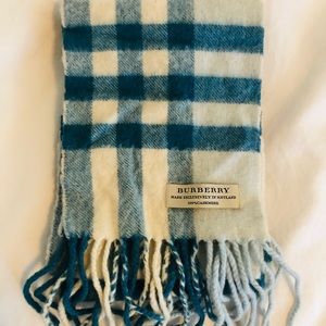 Burberry Used Blue Scarf